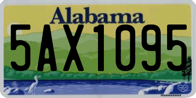 AL license plate 5AX1095