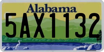 AL license plate 5AX1132