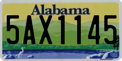 AL license plate 5AX1145