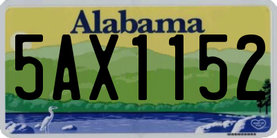 AL license plate 5AX1152
