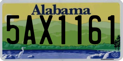 AL license plate 5AX1161