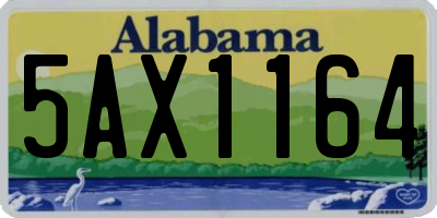 AL license plate 5AX1164