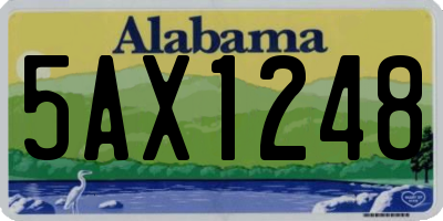 AL license plate 5AX1248