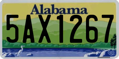 AL license plate 5AX1267