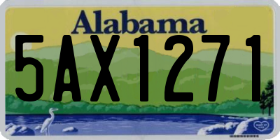 AL license plate 5AX1271