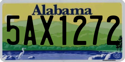 AL license plate 5AX1272