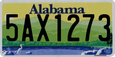 AL license plate 5AX1273