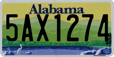 AL license plate 5AX1274