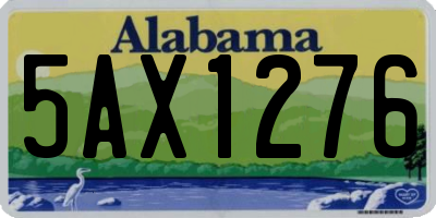 AL license plate 5AX1276