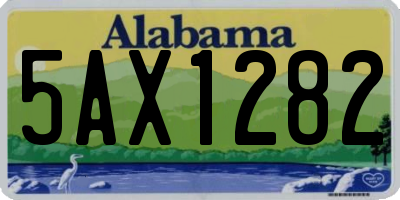 AL license plate 5AX1282