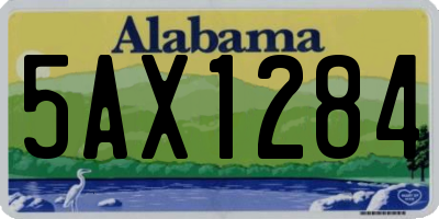 AL license plate 5AX1284