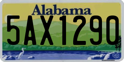 AL license plate 5AX1290