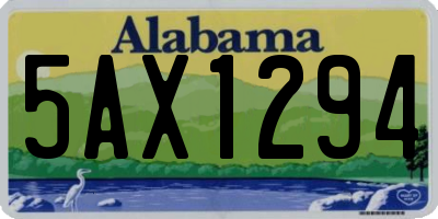 AL license plate 5AX1294