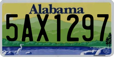 AL license plate 5AX1297