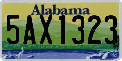 AL license plate 5AX1323