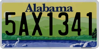 AL license plate 5AX1341