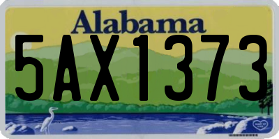 AL license plate 5AX1373