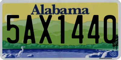AL license plate 5AX1440