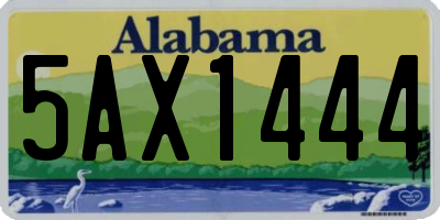 AL license plate 5AX1444