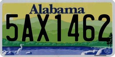 AL license plate 5AX1462