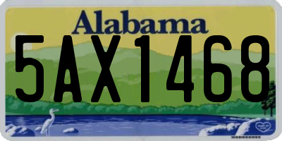 AL license plate 5AX1468