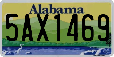 AL license plate 5AX1469