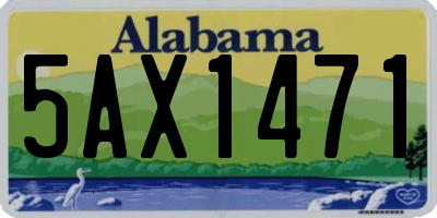 AL license plate 5AX1471