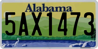 AL license plate 5AX1473