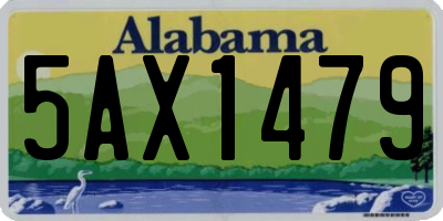 AL license plate 5AX1479