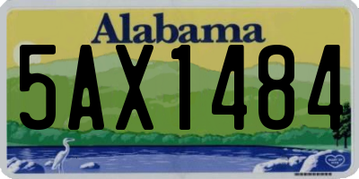 AL license plate 5AX1484