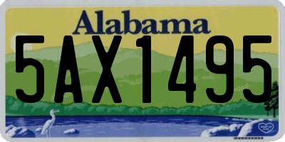 AL license plate 5AX1495