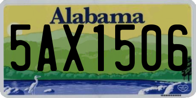 AL license plate 5AX1506
