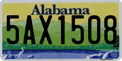 AL license plate 5AX1508