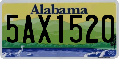 AL license plate 5AX1520
