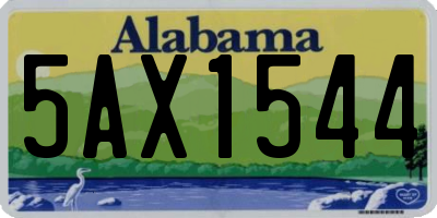 AL license plate 5AX1544