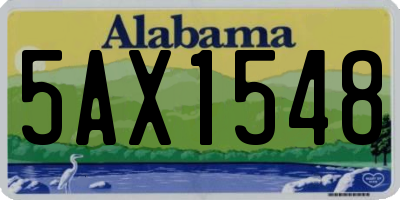 AL license plate 5AX1548