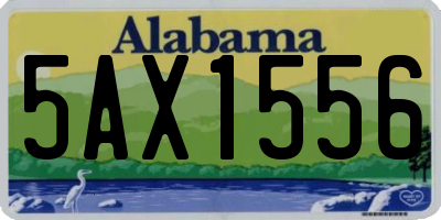 AL license plate 5AX1556