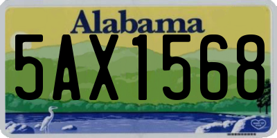AL license plate 5AX1568