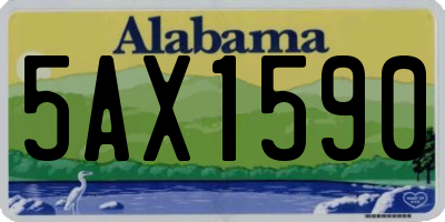 AL license plate 5AX1590