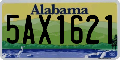 AL license plate 5AX1621