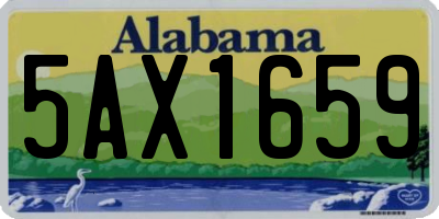 AL license plate 5AX1659