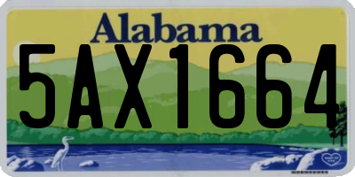 AL license plate 5AX1664