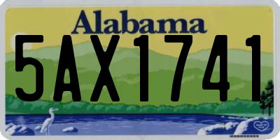 AL license plate 5AX1741