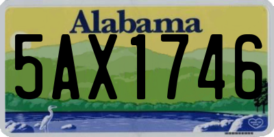 AL license plate 5AX1746