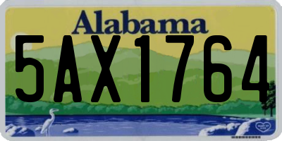 AL license plate 5AX1764