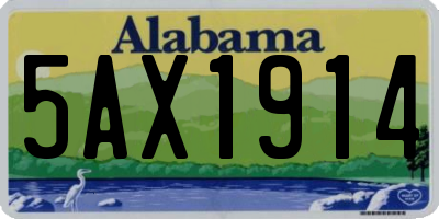 AL license plate 5AX1914