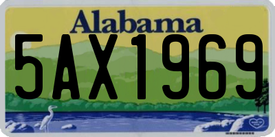 AL license plate 5AX1969