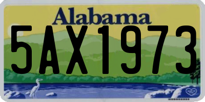 AL license plate 5AX1973