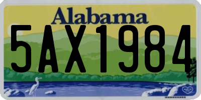 AL license plate 5AX1984