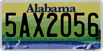 AL license plate 5AX2056